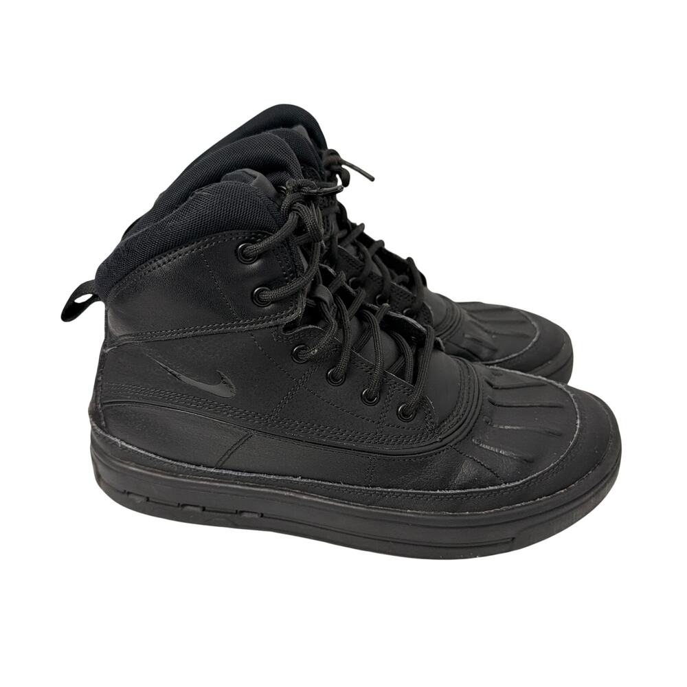 Nike ACG Woodside 2 High Top Boots Boys Size 6 Youth Triple Black 6Y